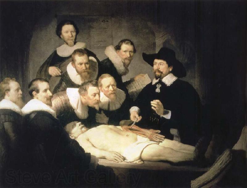 REMBRANDT Harmenszoon van Rijn The Anatomy Lesson of Dr.Nicolaes Tulp Norge oil painting art